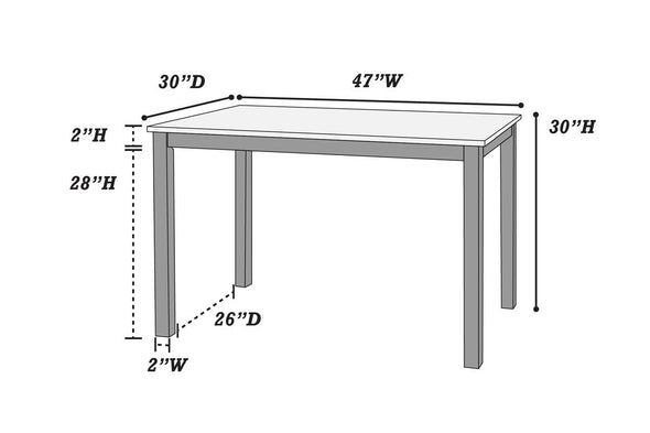 F2613 5 Piece Dining Set