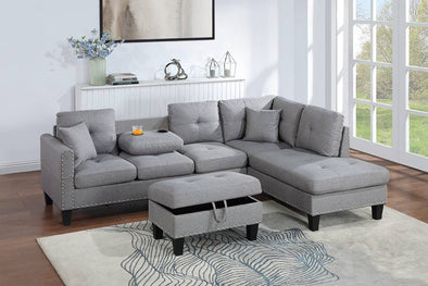 3-PCS SECTIONAL F8887