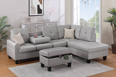 3-PCS SECTIONAL F8889