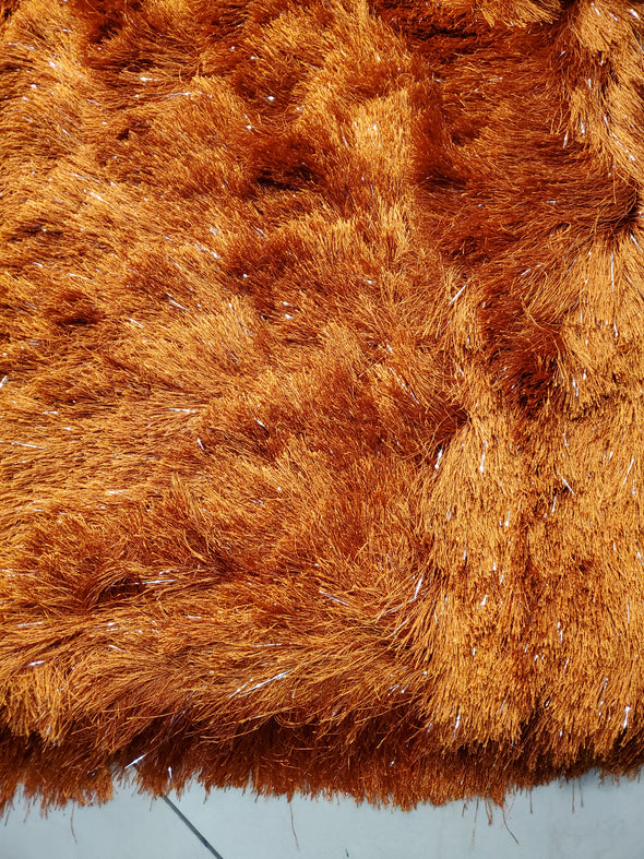 Fluffy furry soft Rug (Harmony Orange)