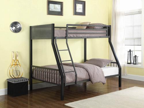 460391 Twin / Full Metal Bunk Bed By Coaster