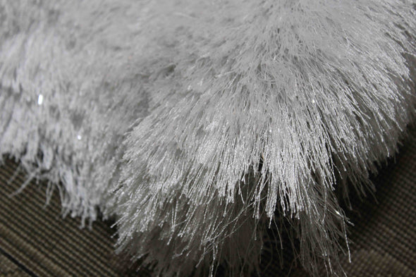 Fluffy furry soft Rug (Harmony pure white)