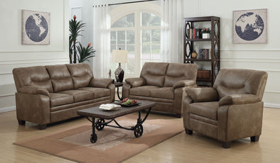 Meagan Brown Living Room Set 506561 by Coaster