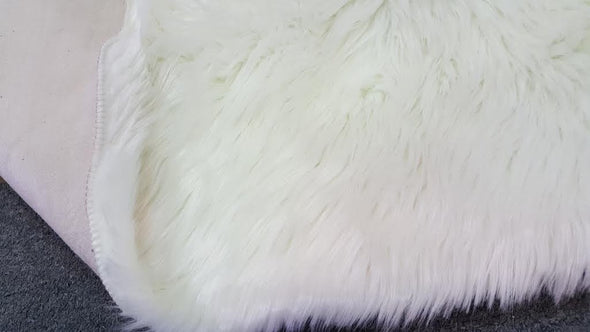 Faux Sheepskin (Fur White)