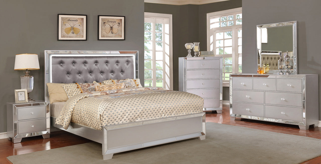 mirrored bedroom dresser West Chester & Mirror Featuring six spacious drawers Antique Mirrored Dresser / 10