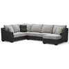 Bilgray 55003 Pewter 3-Piece Sectional By Ashley