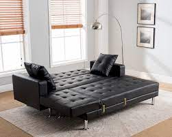 8036 Sectional Sofa Bed Black