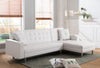 8036 Sectional Sofa Bed White