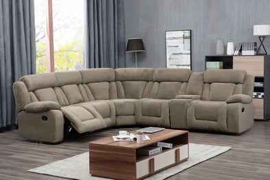 8038 Sectional w/ Manual Recliner