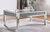 81415 Noralie Coffe Table Mirrored, Faux Diamonds