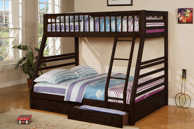 Twin / Full Bunk Bed with Trundle 840-ESP