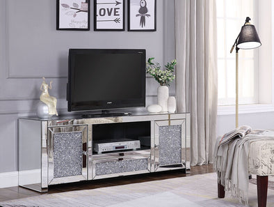 91450 Noralie Tv Stand, Faux Diamond inlay