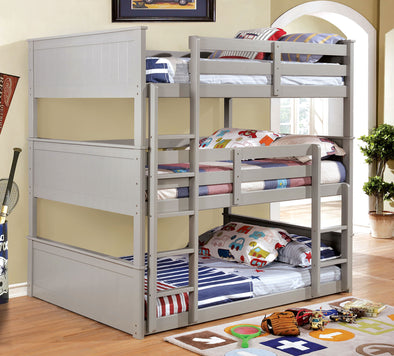 THERESE TRIPLE TWIN DECKER BED     |     CM-BK628 Grey