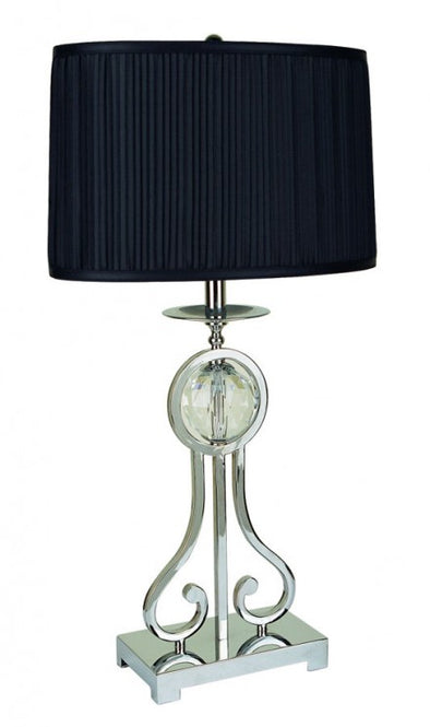 6296T  TABLE LAMP 2 PCS with Facet Crystal Ball