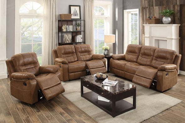 Motion Set Sofa Love Seat and Recliner F6646