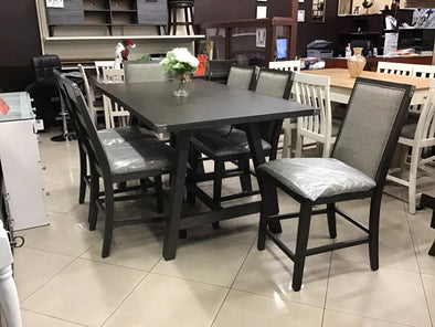 F2495 7 PCS COUNTER HEIGHT DINING SET
