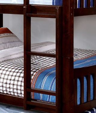 CAMERON FULL/FULL BUNK BED, DARK WALNUT     |     CM-BK929F-EX