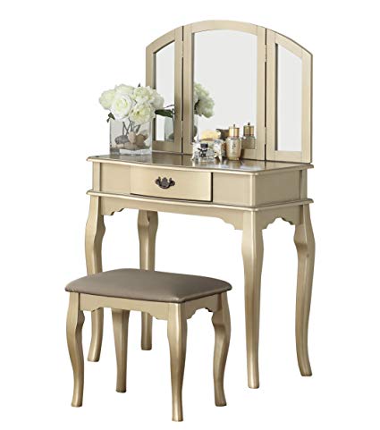 F4070 VANITY & STOOL Champagne Rubin Furniture F4070 VANITY & STOOL Champagne Rubin Furniture