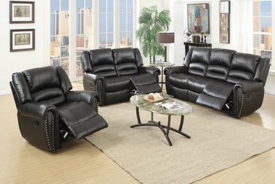 Motion Set Sofa Love Seat and Recliner F6749