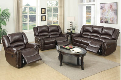 Motion Set Sofa Love Seat and Recliner F6753