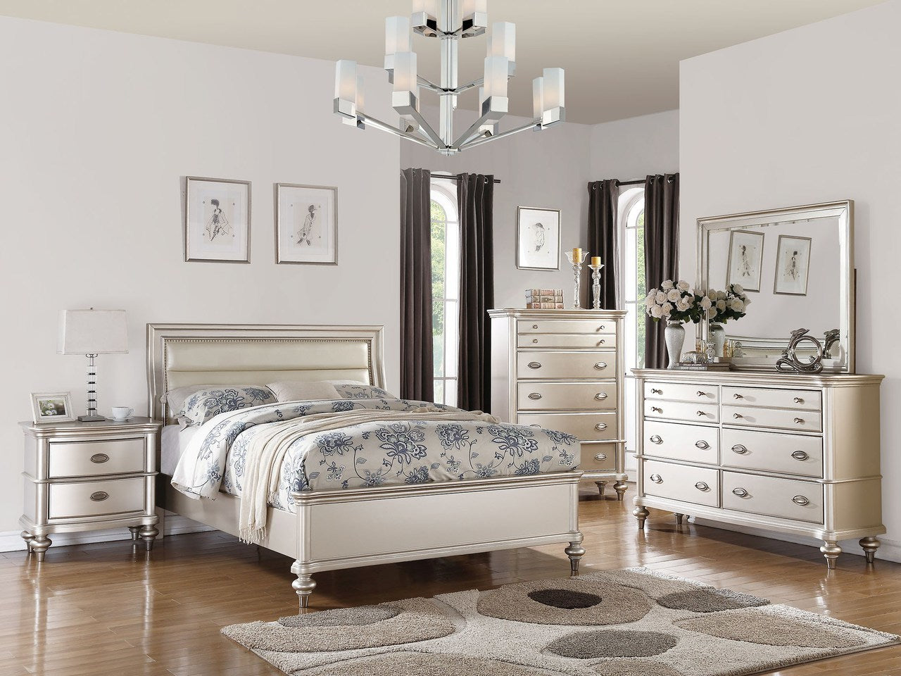 F9316 SILVER BEDROOM SET Rubin Furniture F9316 SILVER BEDROOM SET Rubin Furniture