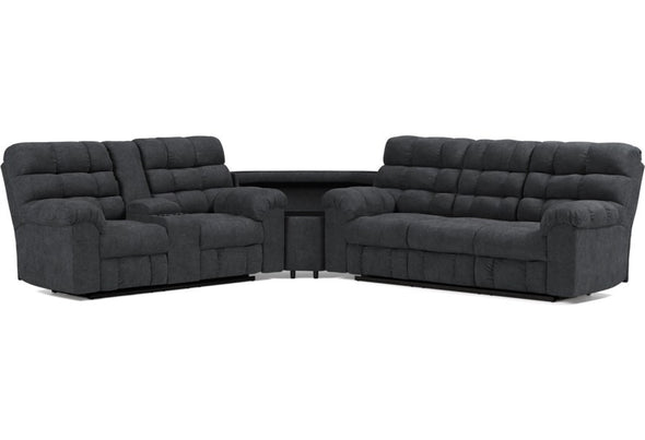 55403 Wilhurst-- 3-Pieces Reclining Sectional with Wedge By Ashley